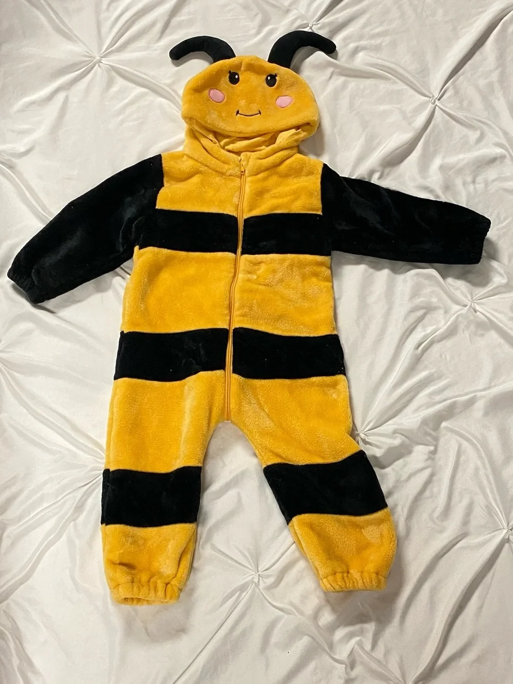 Kids Bumblebee Plush One-Piece Costume 2T-3T